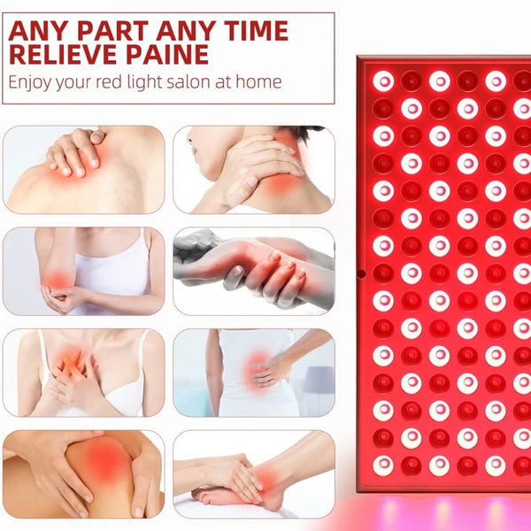 LED Red Light Therapy Panel Lamp for Facial Anti Aging