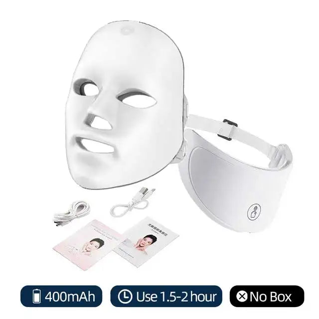 7 Color Led Facial Therapy Mask For Anti-aging