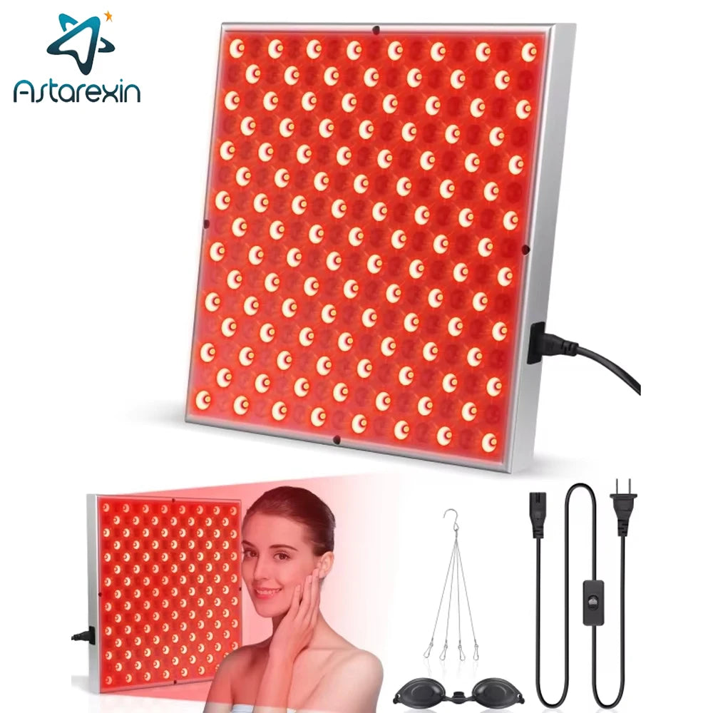 LED Red Light Therapy Panel Lamp for Facial Anti Aging
