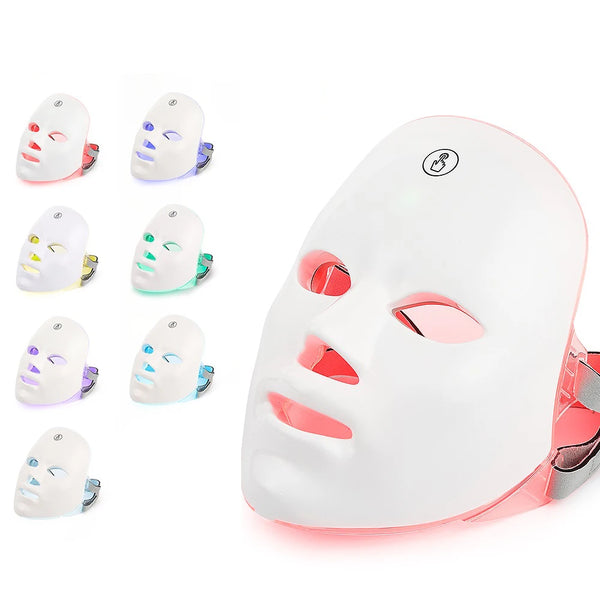 7 Color Led Facial Therapy Mask For Anti-aging