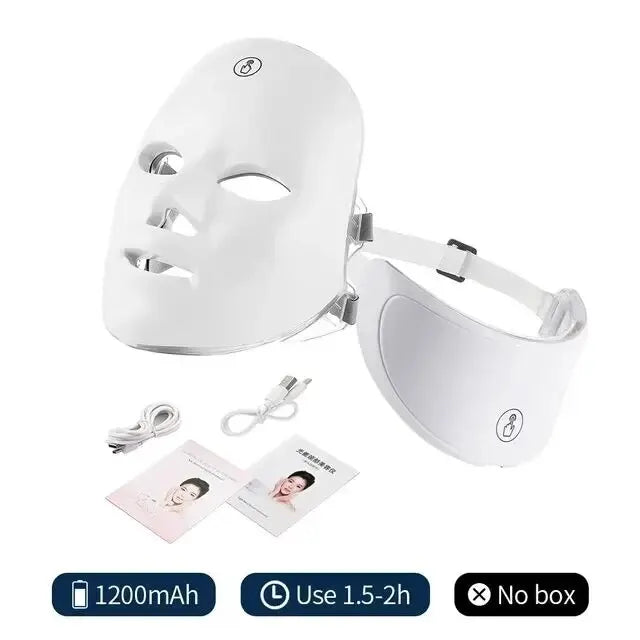 7 Color Led Facial Therapy Mask For Anti-aging